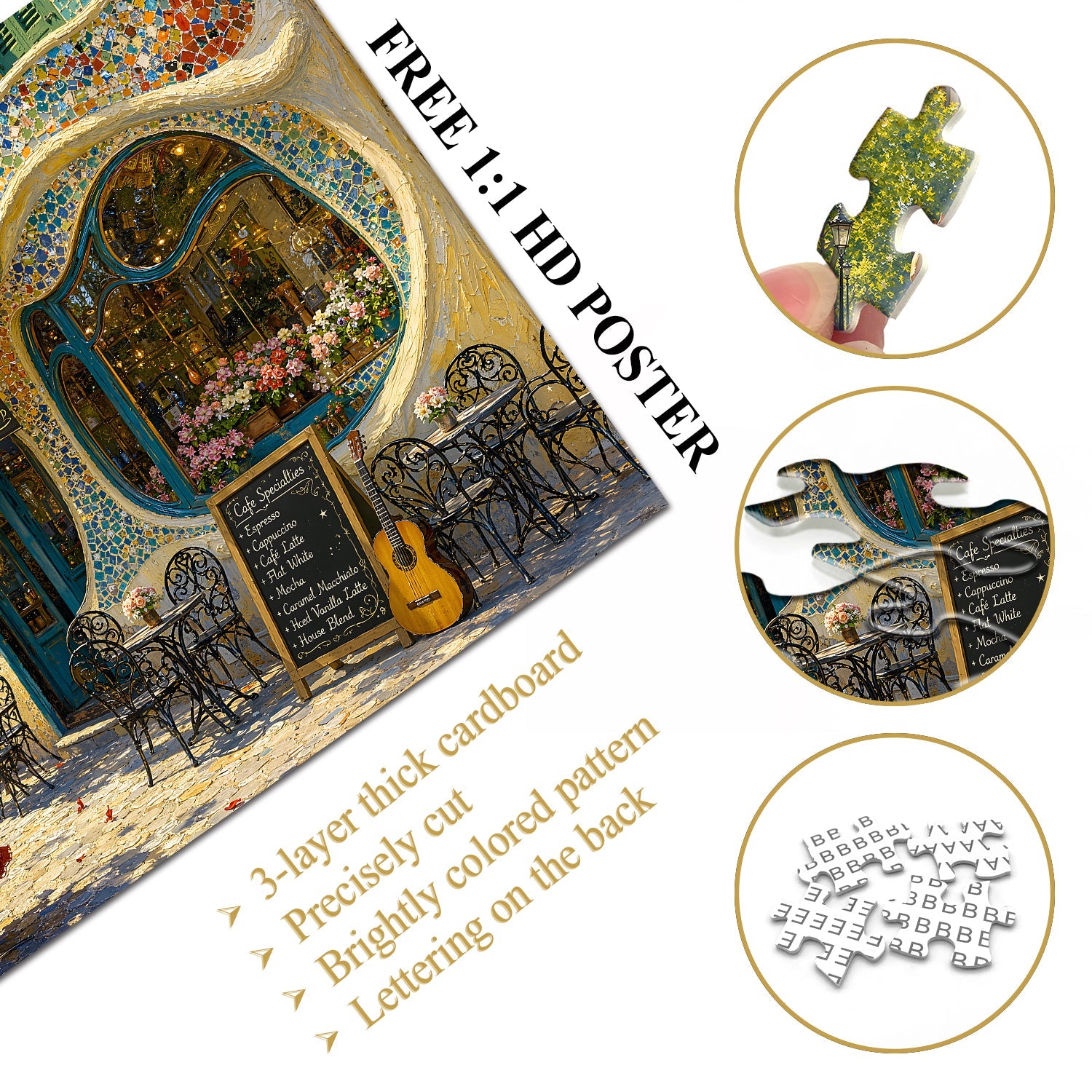 Porcelain Cafe ＆ Dancers Jigsaw Puzzle 1000 Pieces