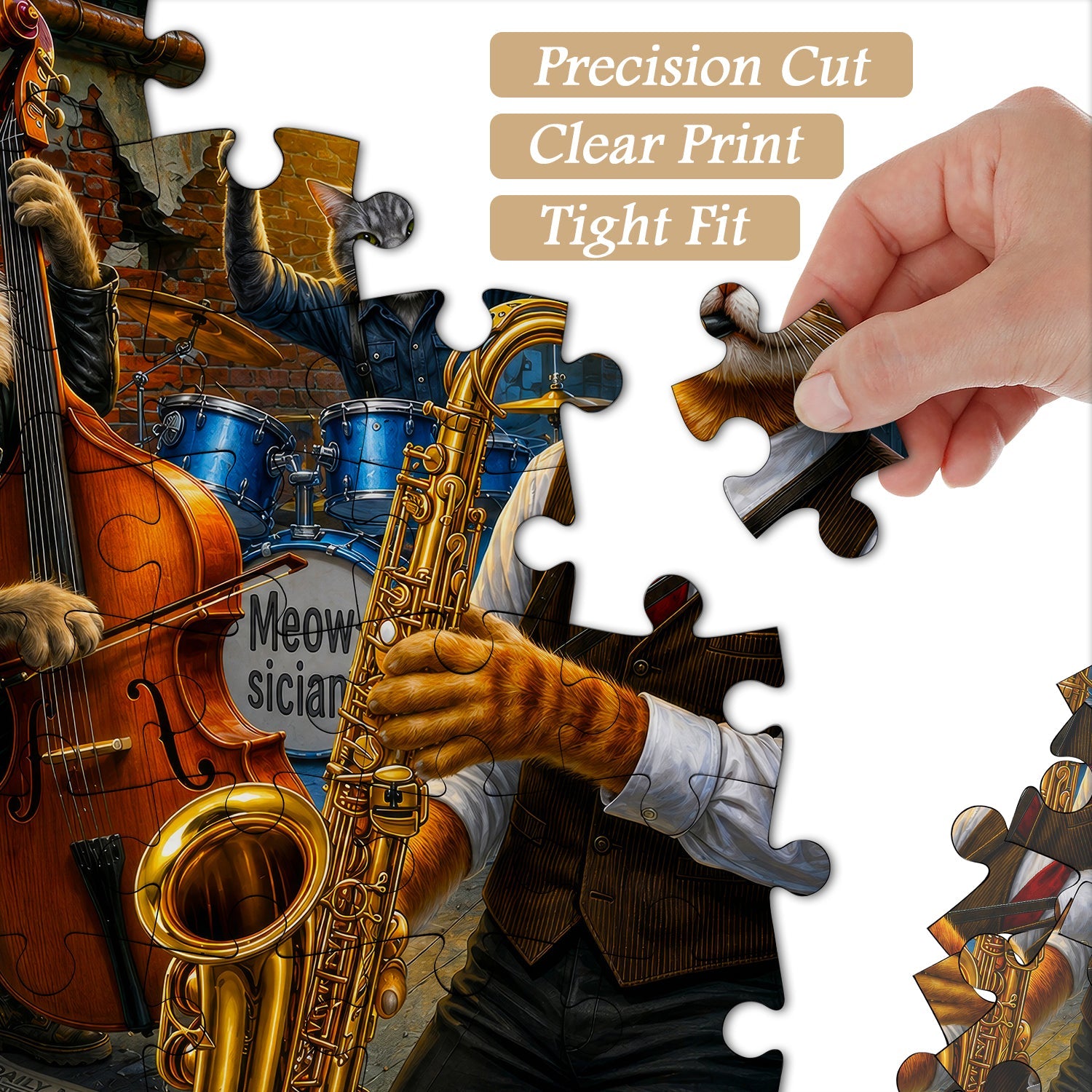 Street Jazz Cats Jigsaw Puzzle 1000 Pieces