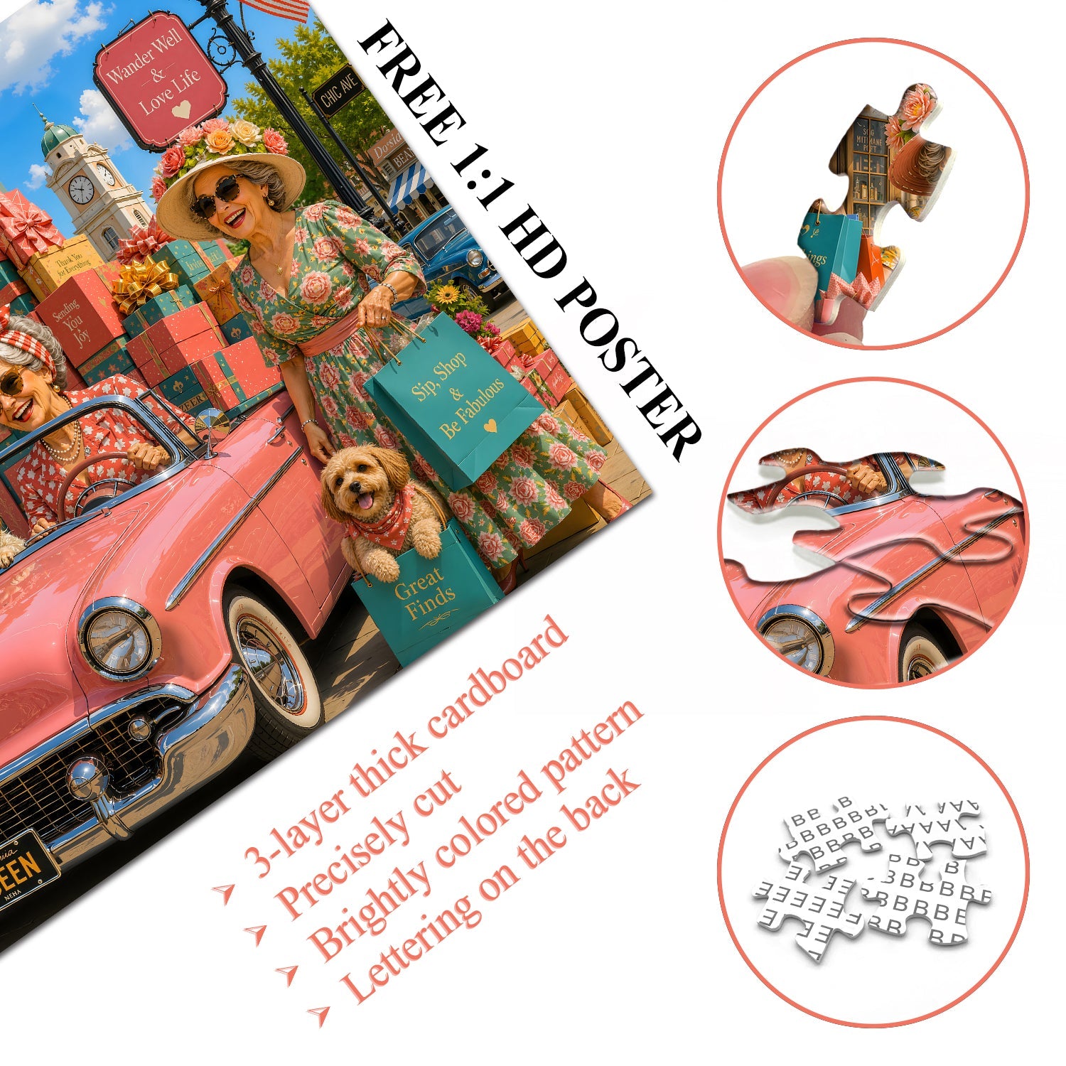 Happy Shopping Jigsaw Puzzle 1000 Piece