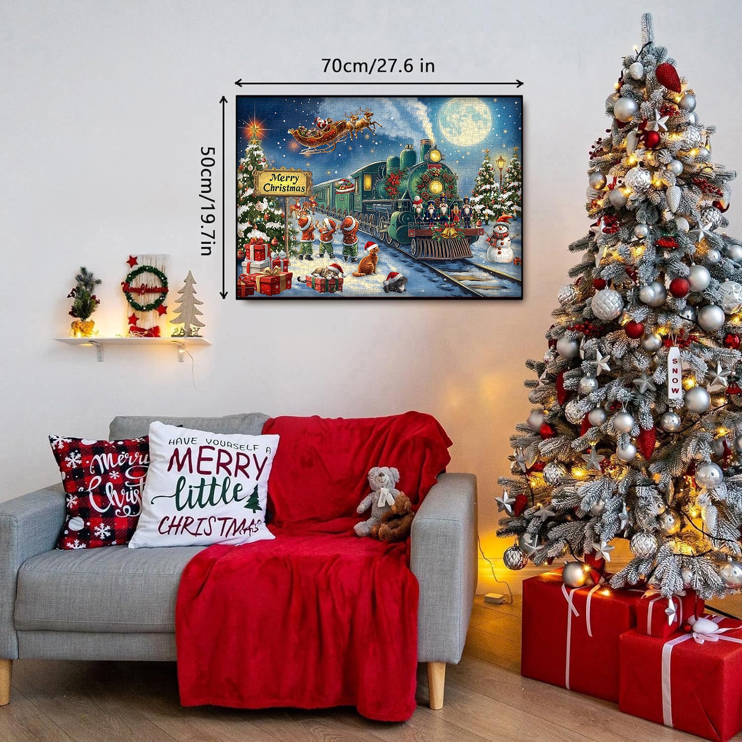 Christmas Train Jigsaw Puzzle 1000 Pieces