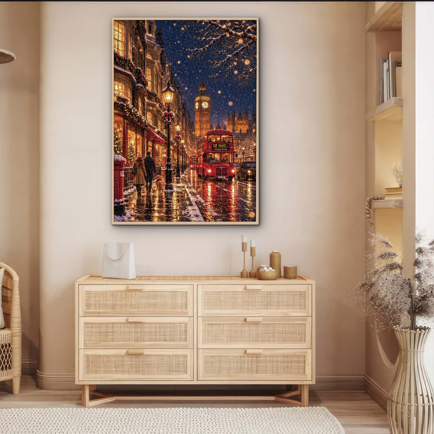 London Snow Night Jigsaw Puzzle 1000 Pieces