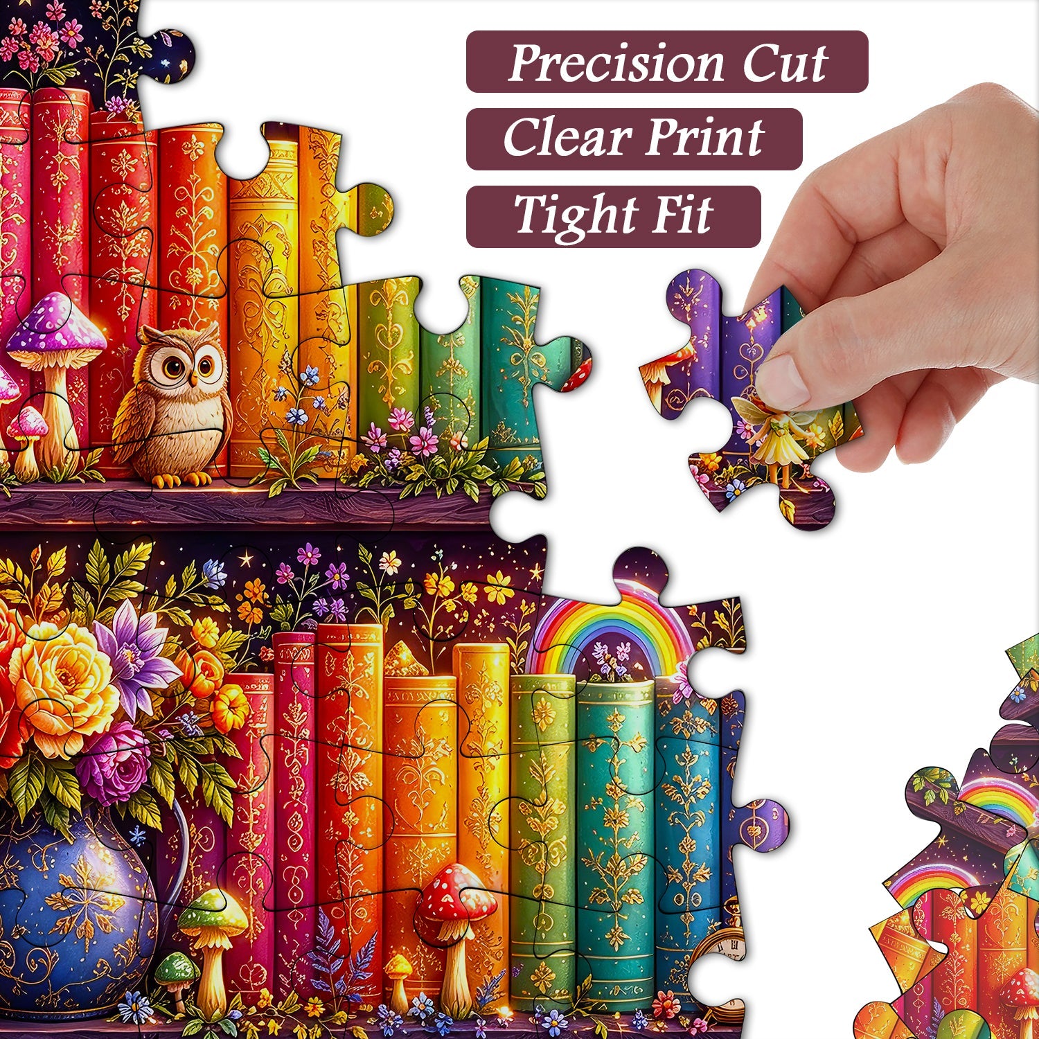 Whimsy Scribe Shelf Jigsaw Puzzle 1000 Piece