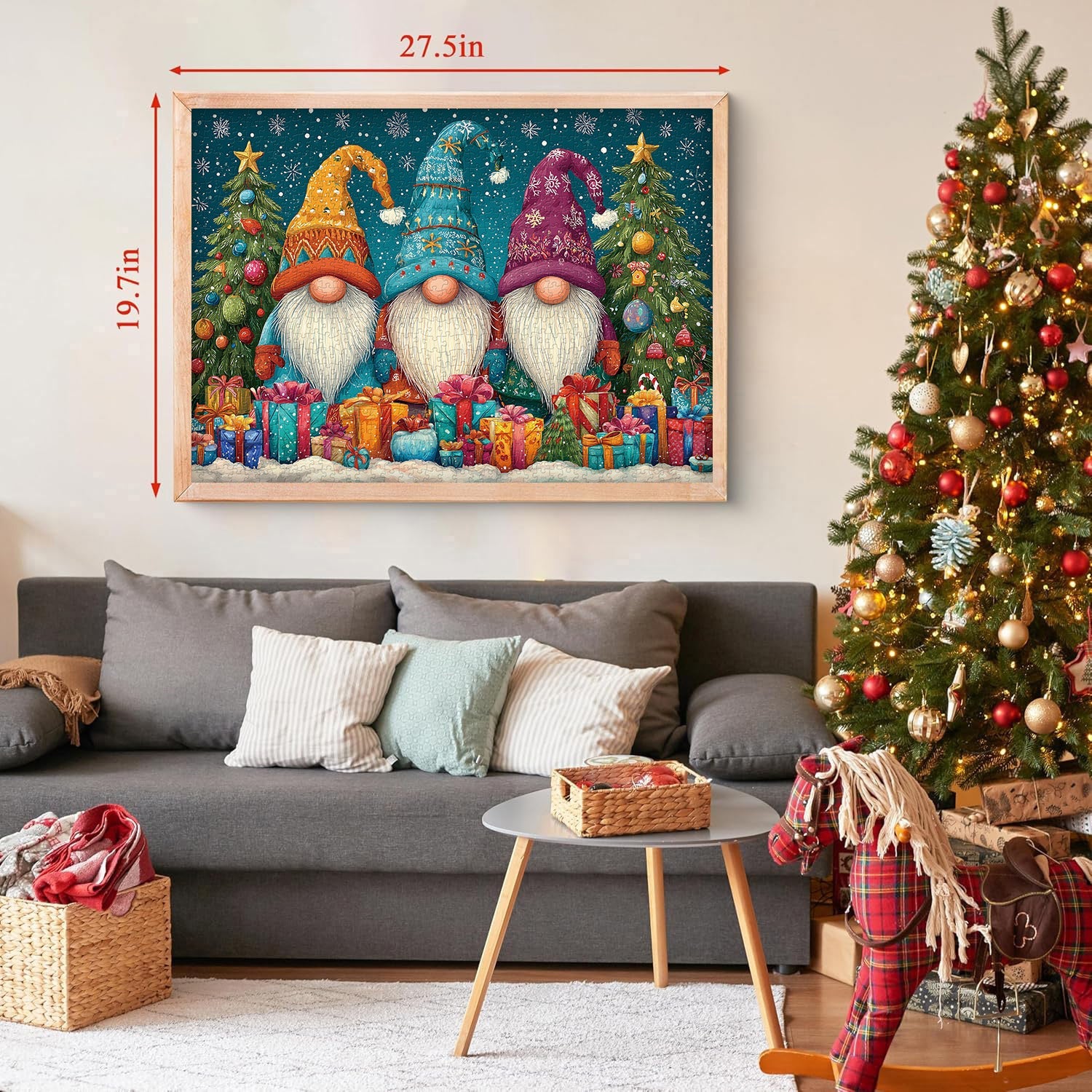 Jolly Snow Gnome Jigsaw Puzzles 1000 Pieces