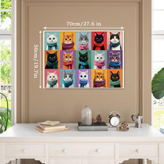 Cat Scarf Collection Jigsaw Puzzle 1000 Pieces