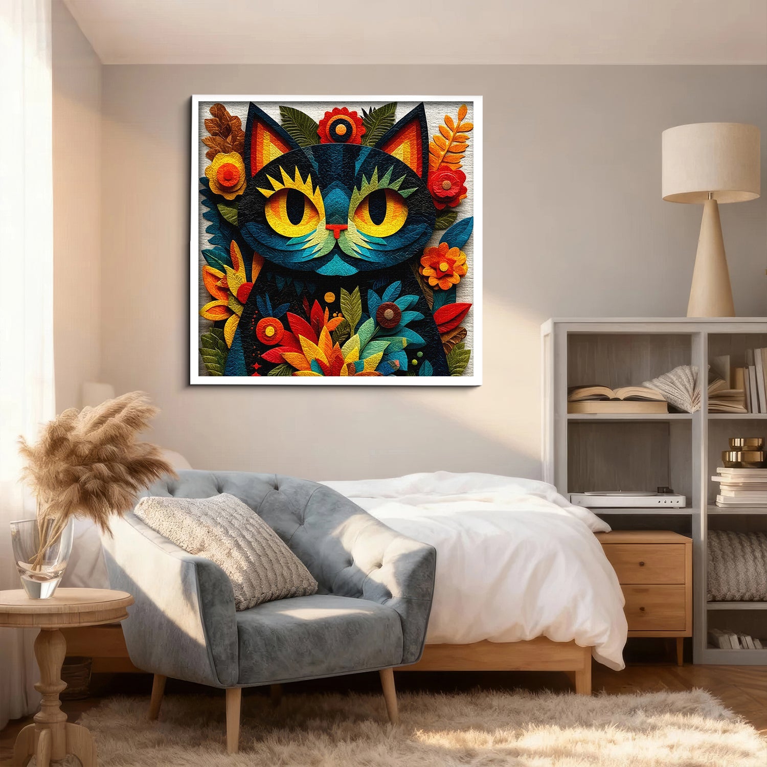 Color Bloom Cat Jigsaw Puzzle 1000 Pieces