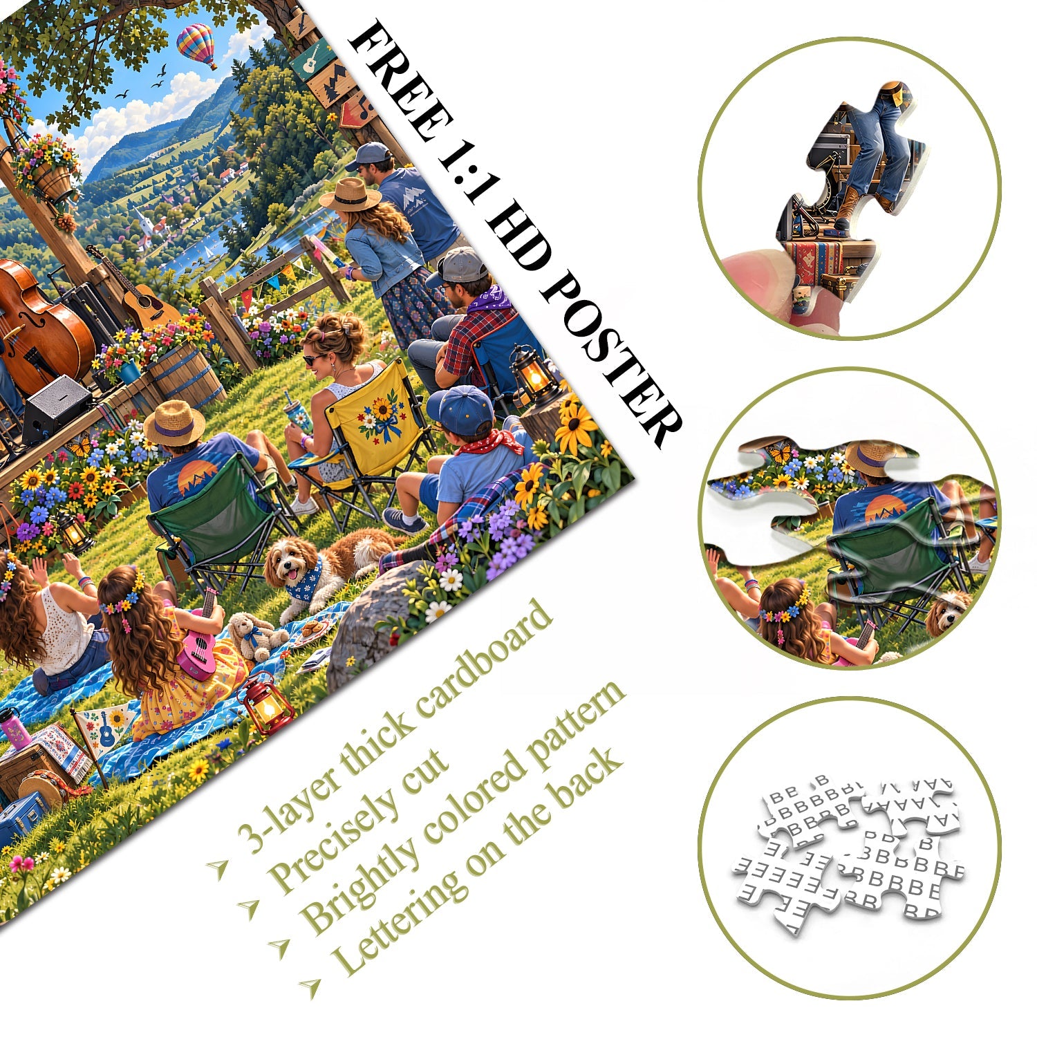 Mountain Folk Fest Jigsaw Puzzle 1000 Piece