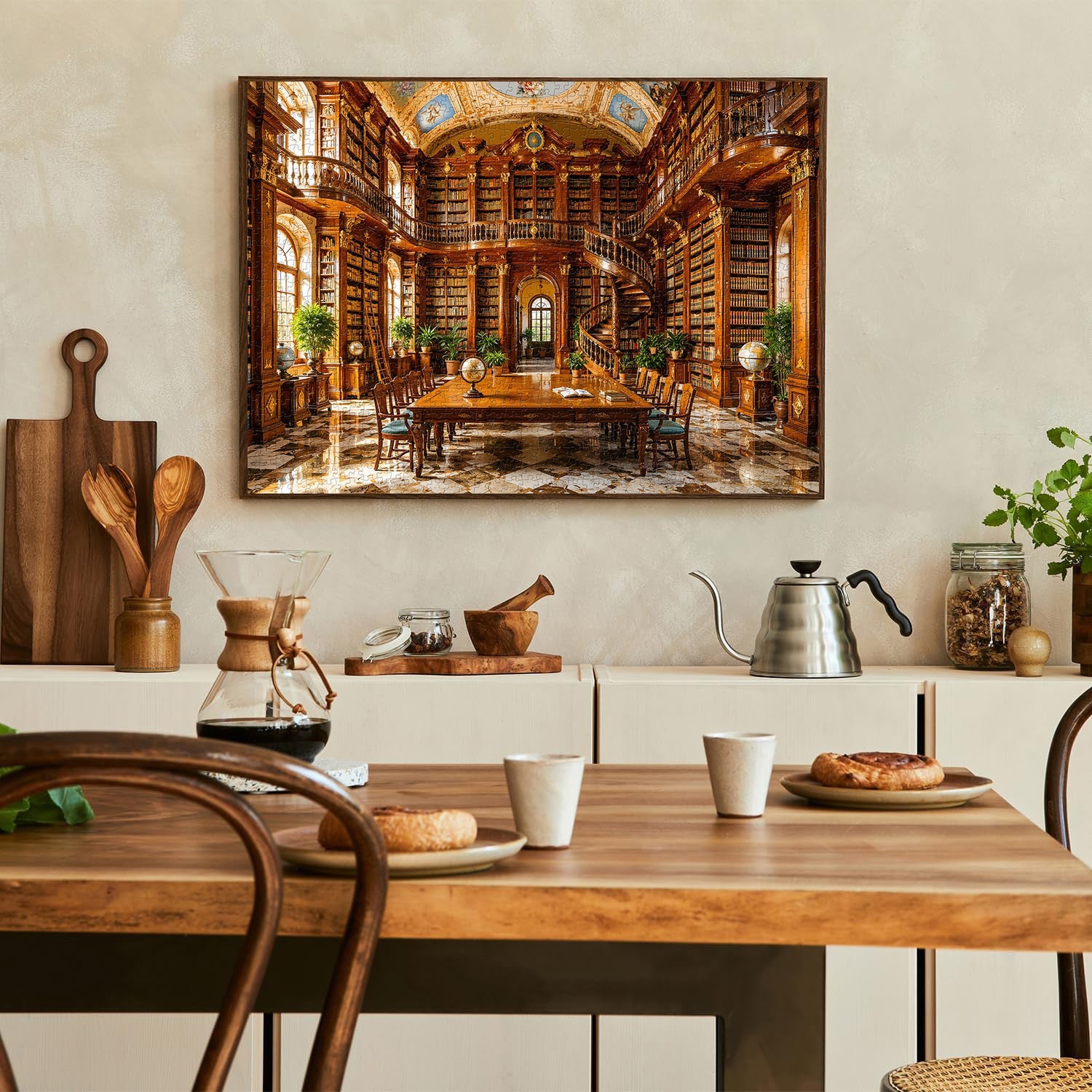 Retro Reading Room Jigsaw Puzzle 1000 Piece