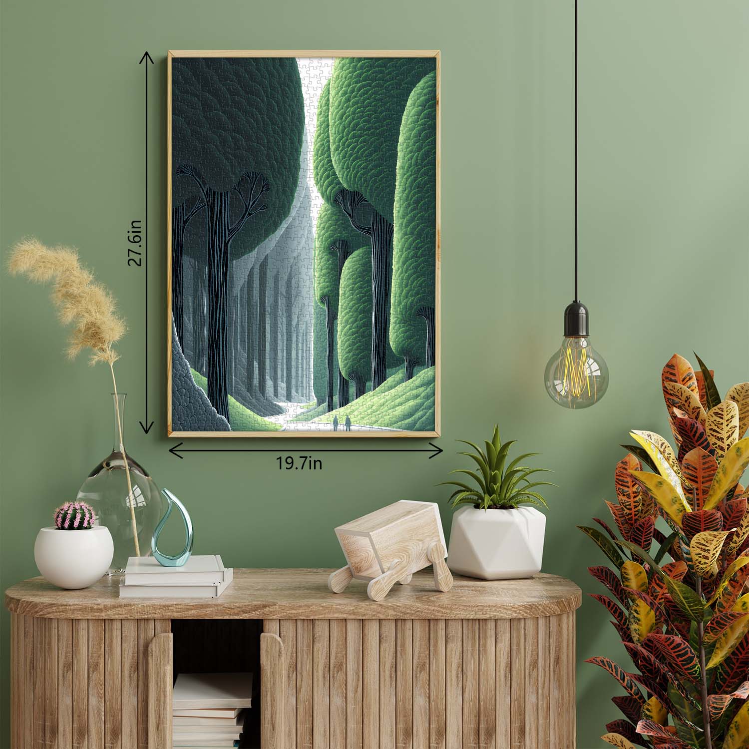 Minimalist Verdant Jigsaw Puzzle 1000 Pieces
