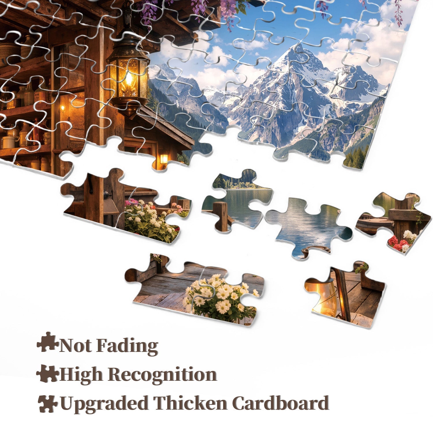 Puzzle de 1000 pièces Refuge au bord du lac