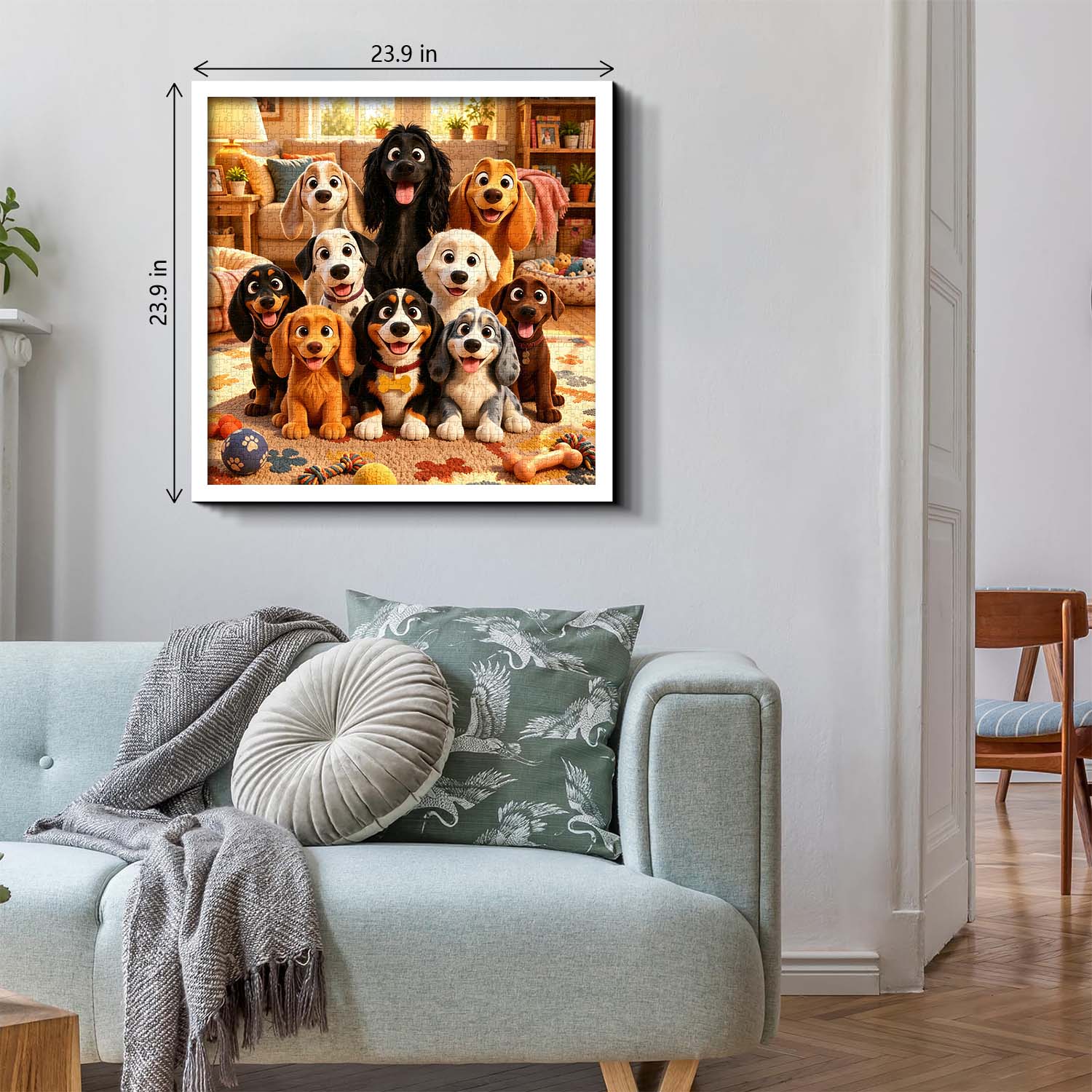 Puppy Family Portrait Jigsaw Puzzle 1000 Piece