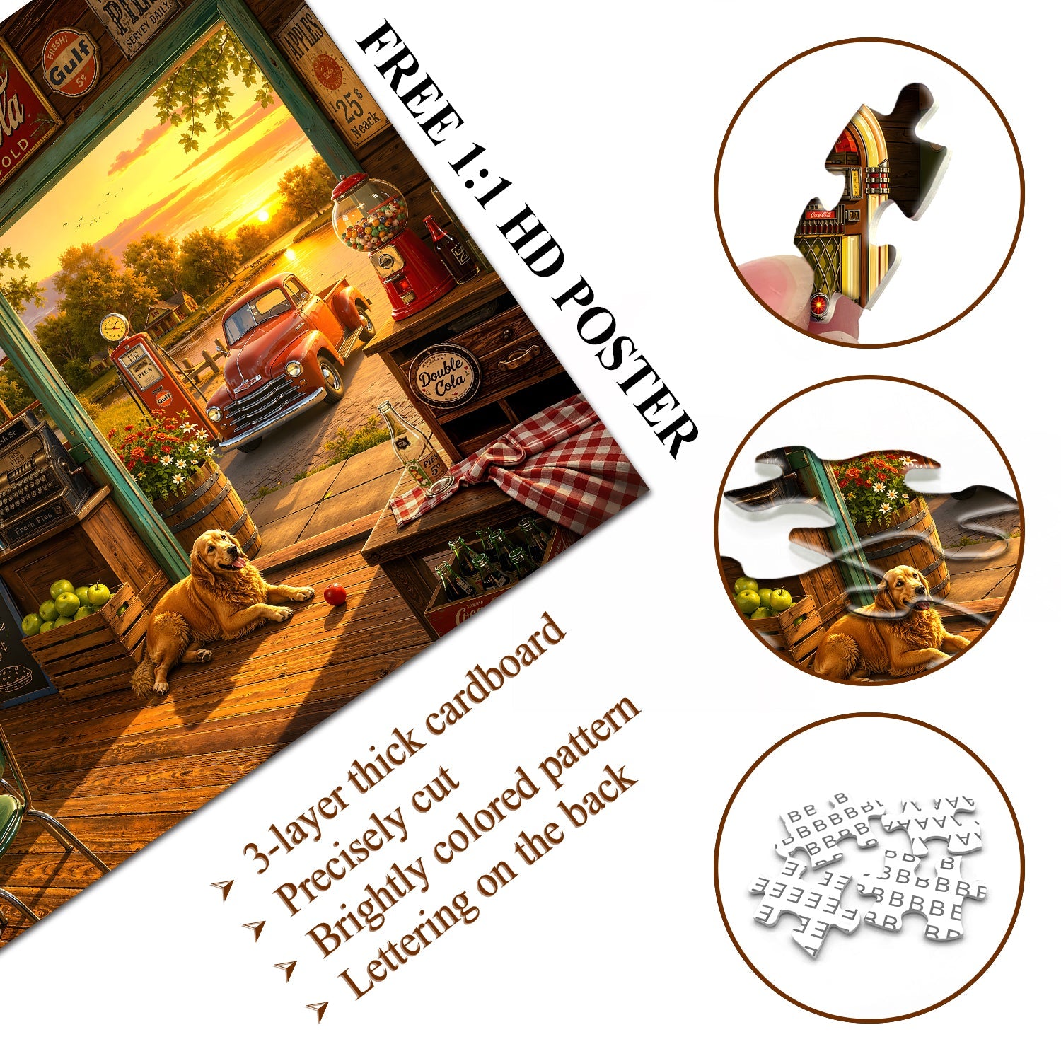 Sunset General Store Jigsaw Puzzle 1000 Piece