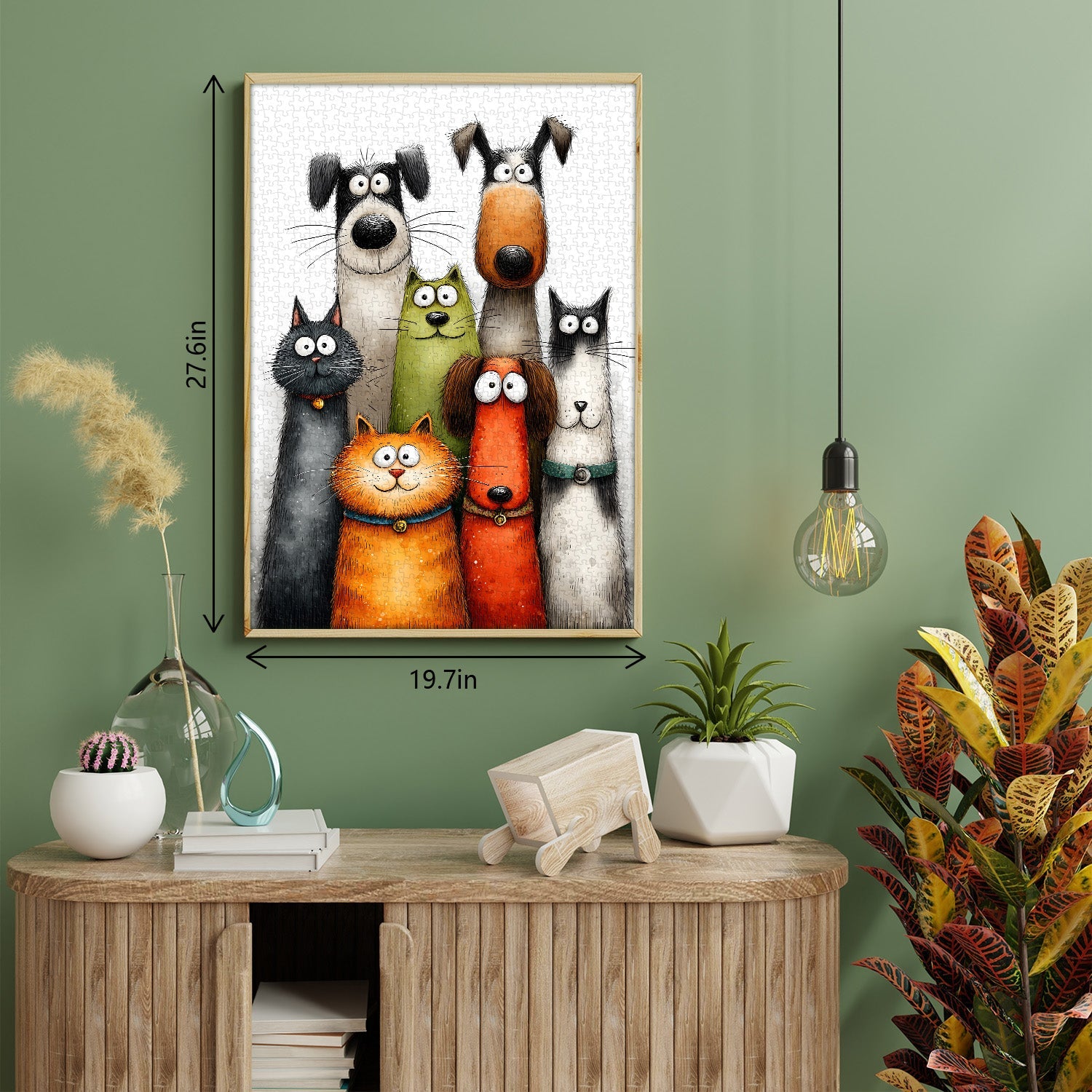 Funny Pets Art Jigsaw Puzzle 1000 Pieces