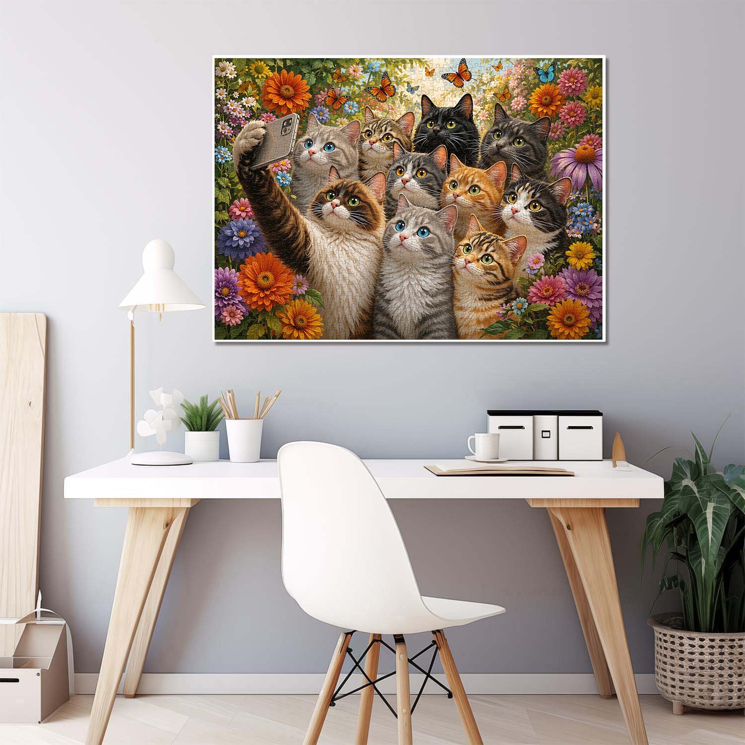 Kitty Group Shot Jigsaw Puzzle 1000 Piece