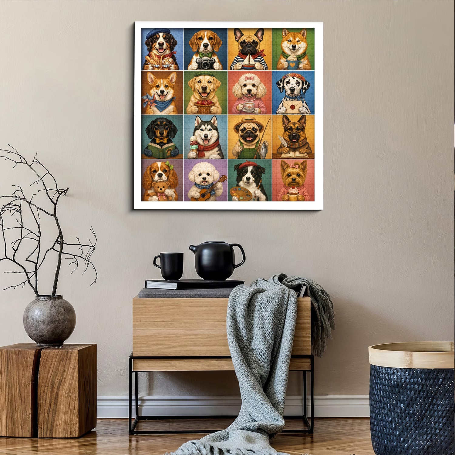 Puppy Gallery Jigsaw Puzzle 1000 Piece