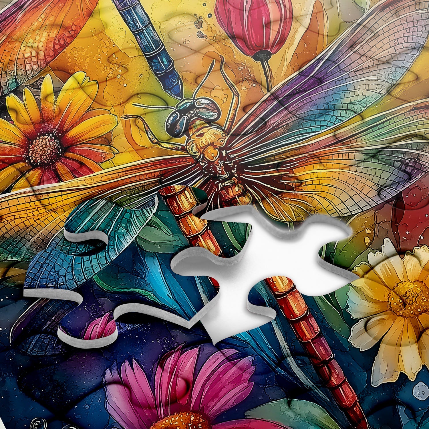 Colorful Dragonfly Jigsaw Puzzles 1000 Pieces