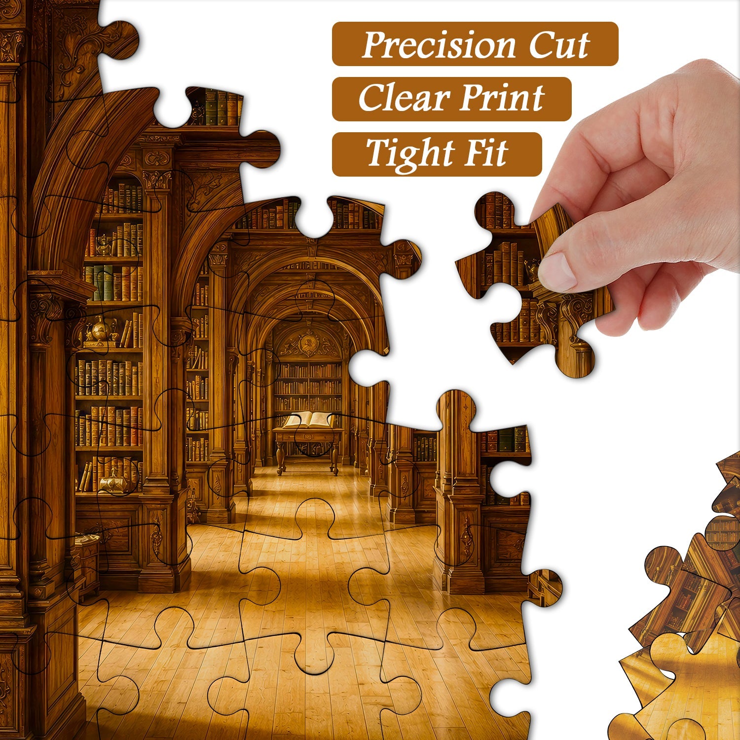 Endless Literary Halls Jigsaw Puzzle 1000 Piece