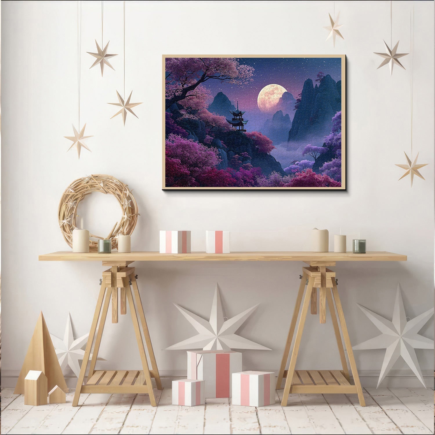 Cherry Blossom Pavilion Jigsaw Puzzle 1000 Pieces