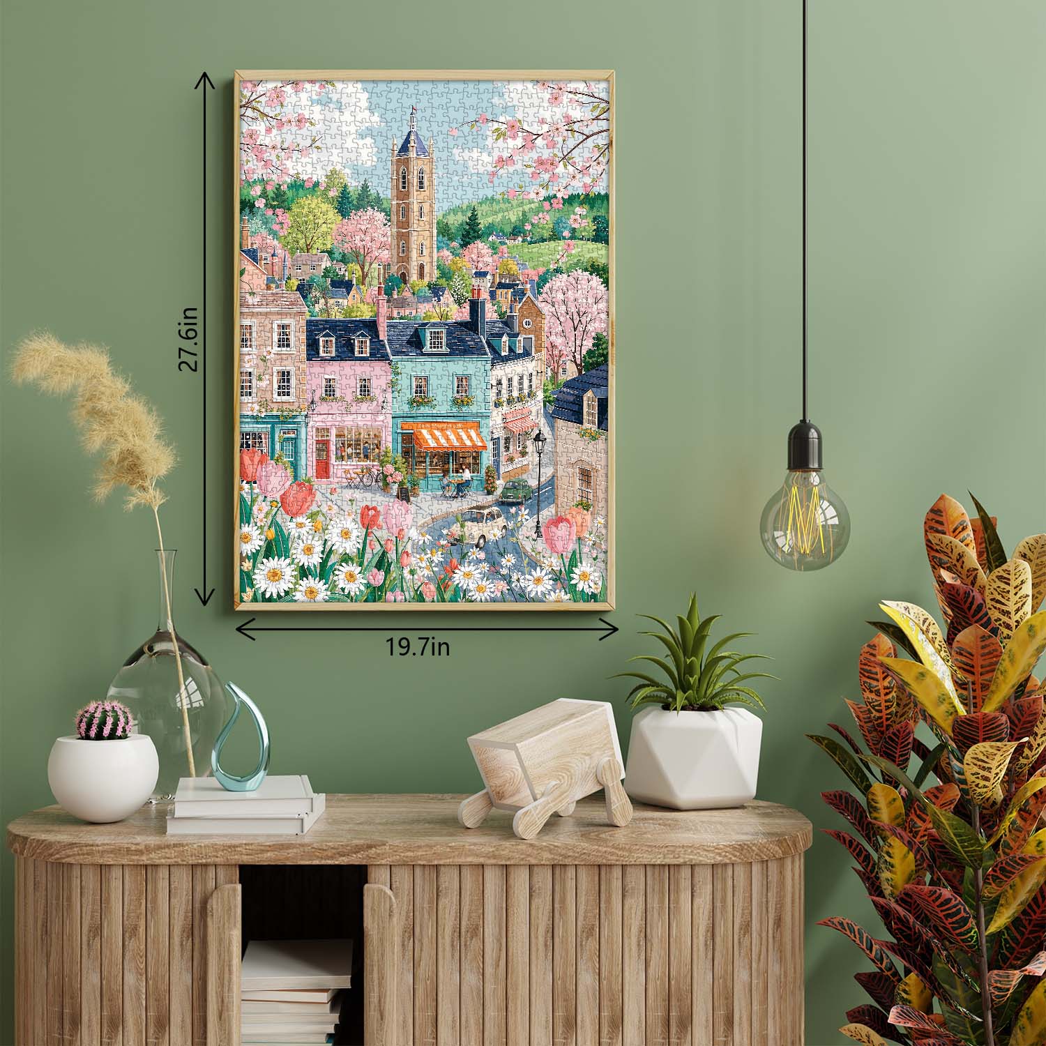 Spring Village Jigsaw Puzzle 1000 Piece