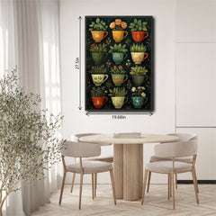 Puzzle 1000 Pièces — Tasses Remplies de Plantes