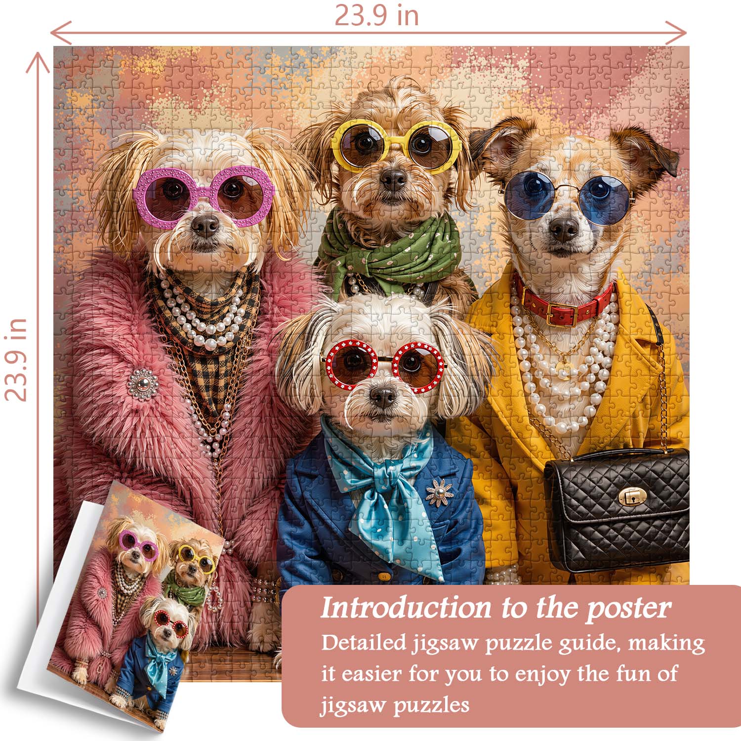 Pup Fashionistas Jigsaw Puzzle 1000 Piece