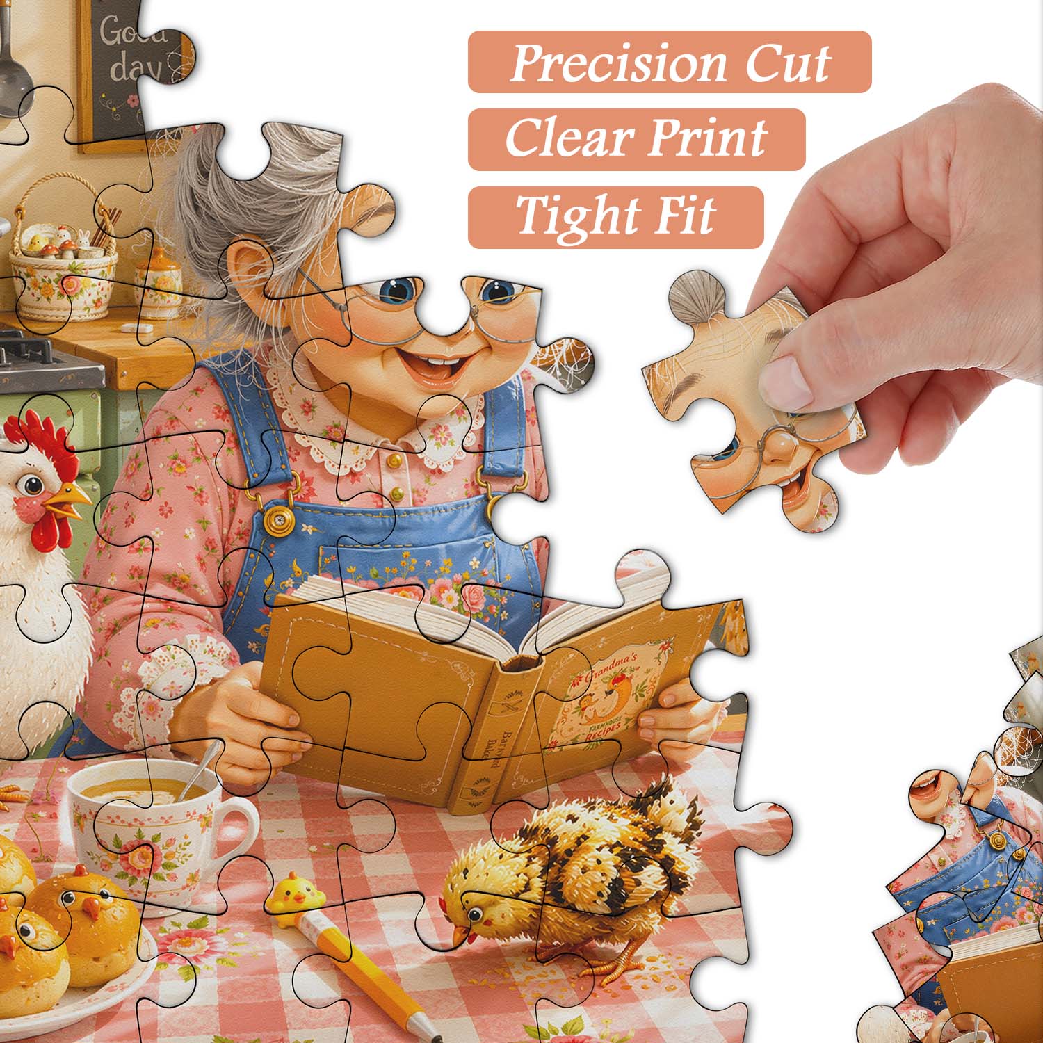 Grandma’s Chicken Kitchen Jigsaw Puzzle 1000 Pieces
