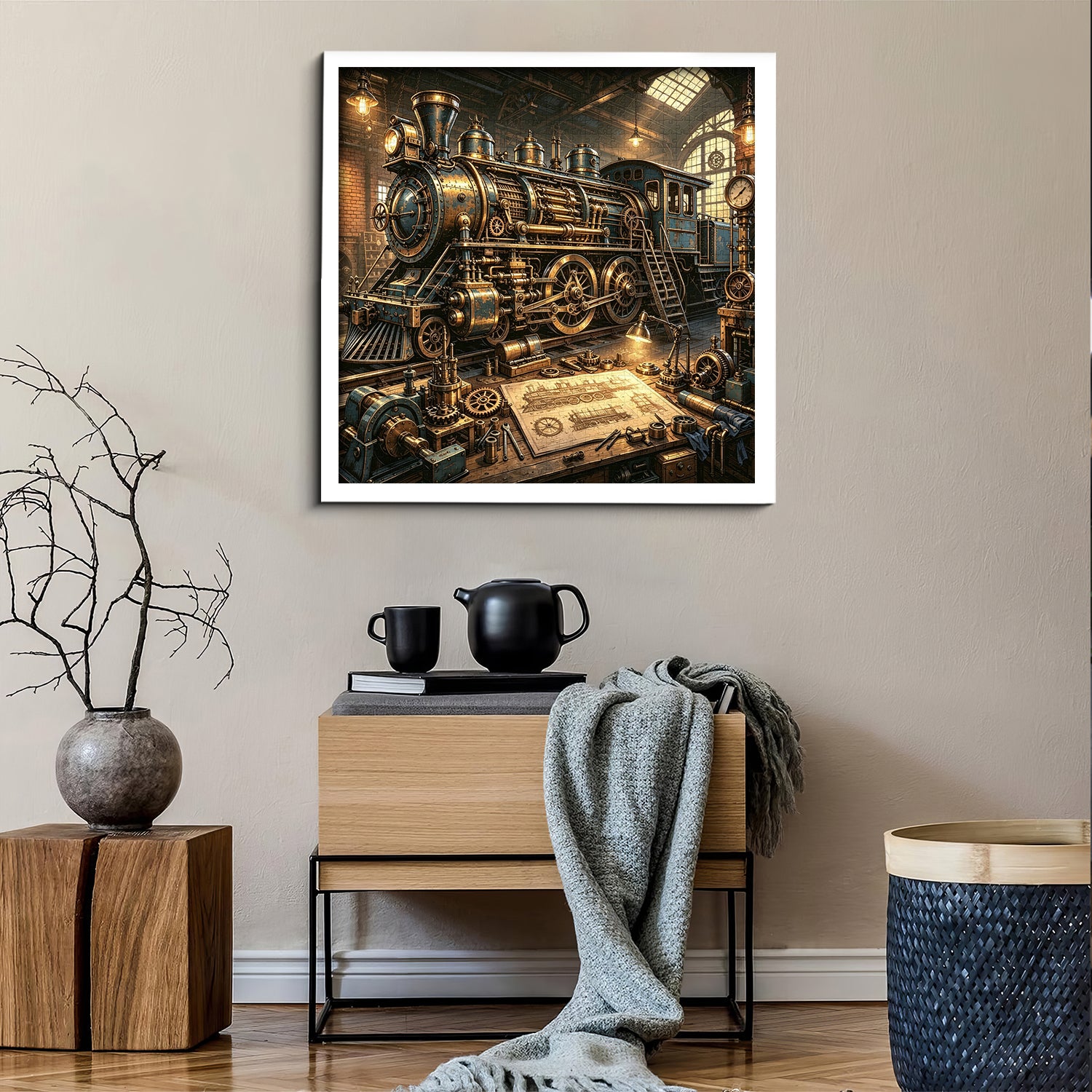 Clockwork Rail Workshop Jigsaw Puzzle 1000 Pieces