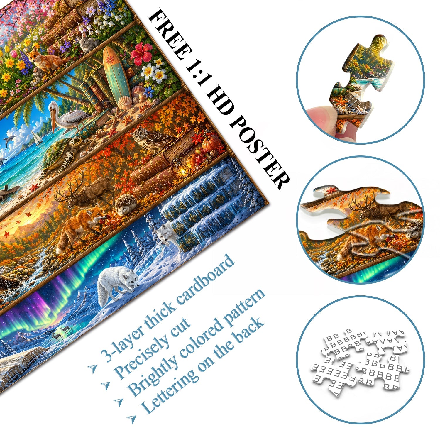 Seasons on the Shelf Jigsaw Puzzle 1000 Pieces