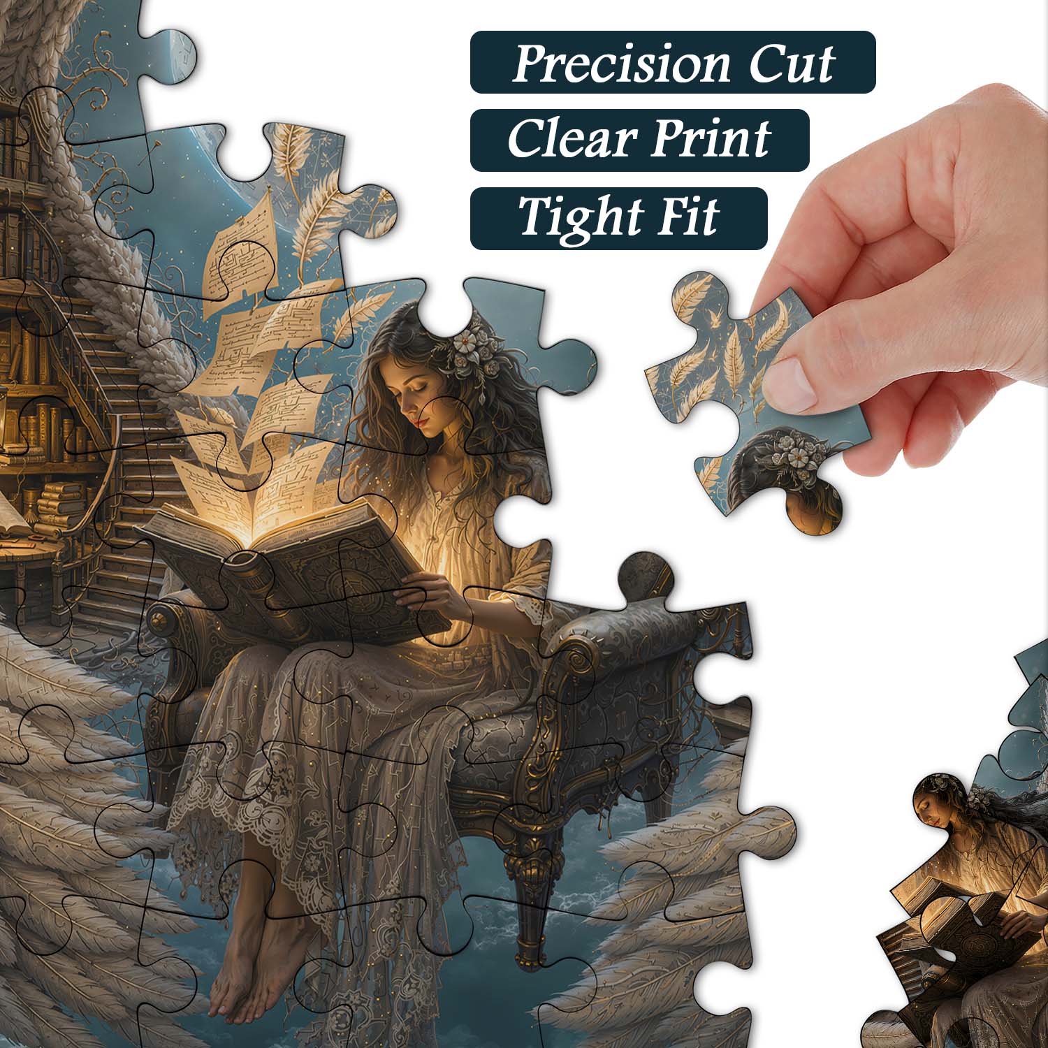 The Moon's Book Collector Jigsaw Puzzle 1000 Pieces