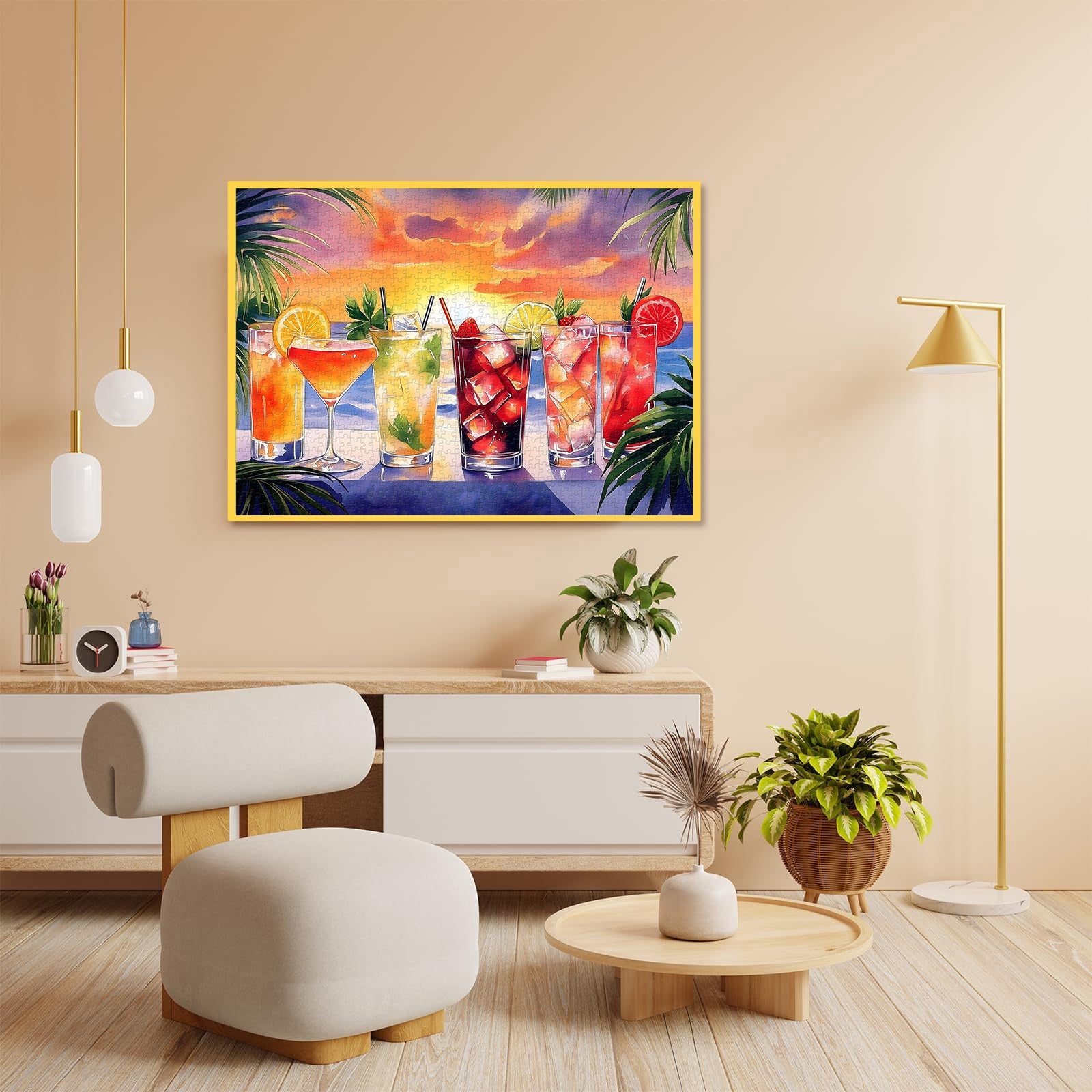 Sunset Ice Drinks Jigsaw Puzzle 1000 Pieces