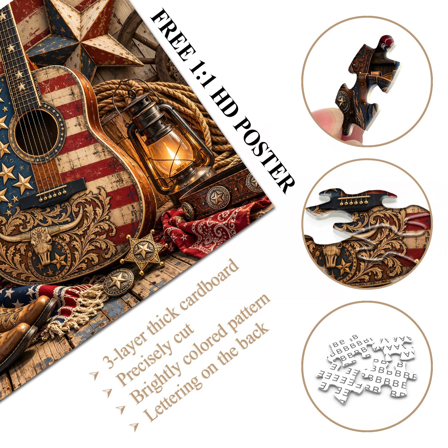 Western Freedom Melody Jigsaw Puzzle 1000 Pieces
