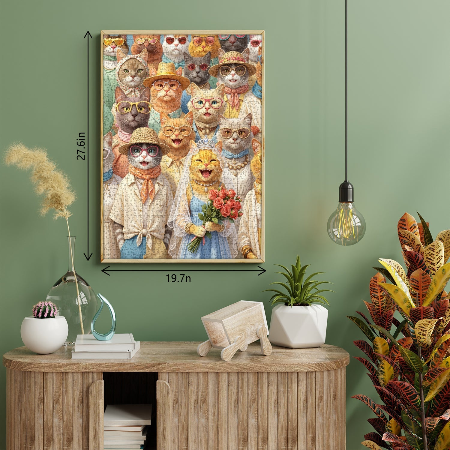 Feline Nuptials  Jigsaw Puzzle 1000 Piece