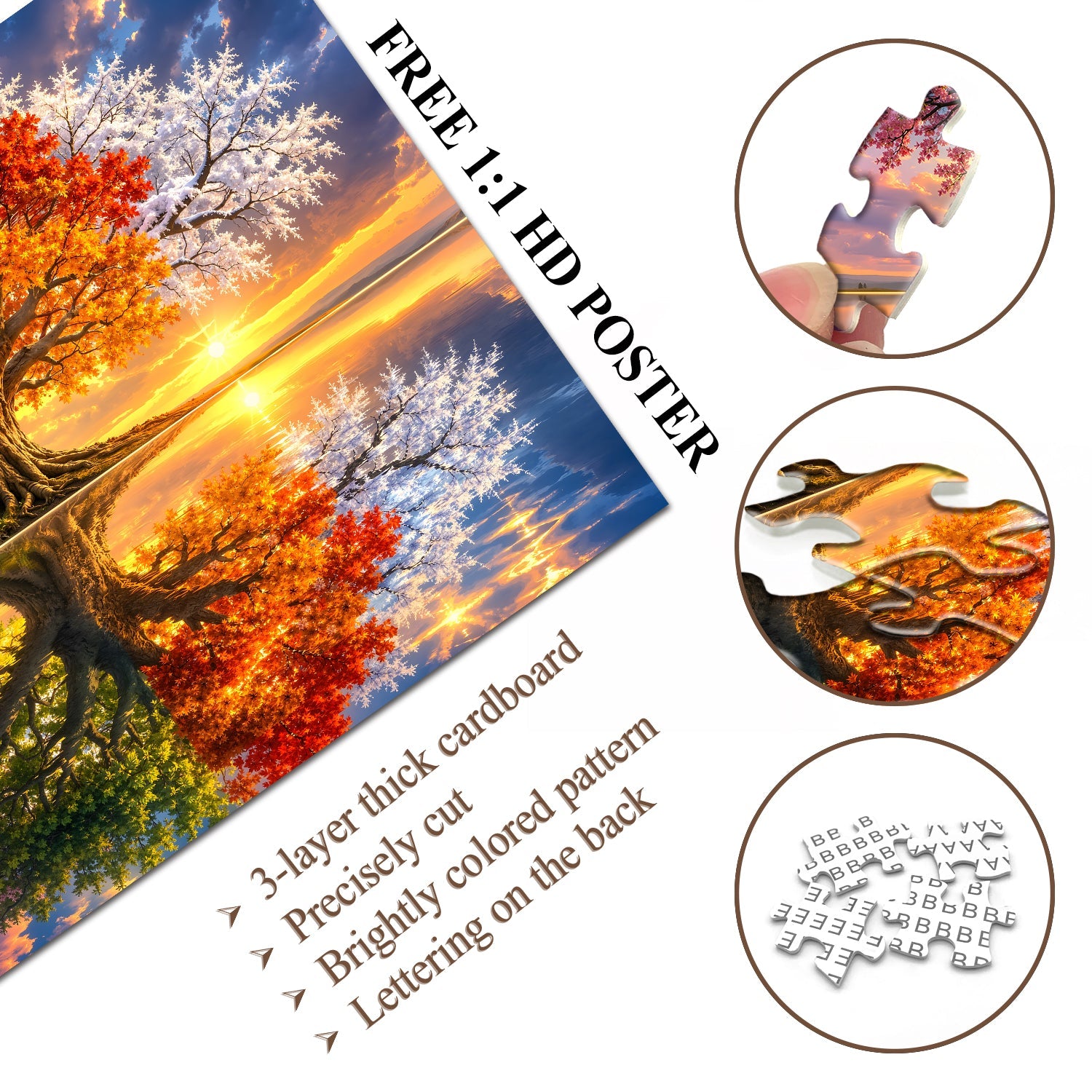 Twin Season Tree Jigsaw Puzzle 1000 Piece