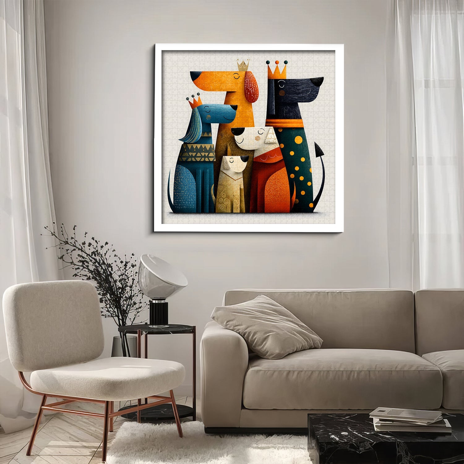 Royal Pups Jigsaw Puzzle 1000 Pieces