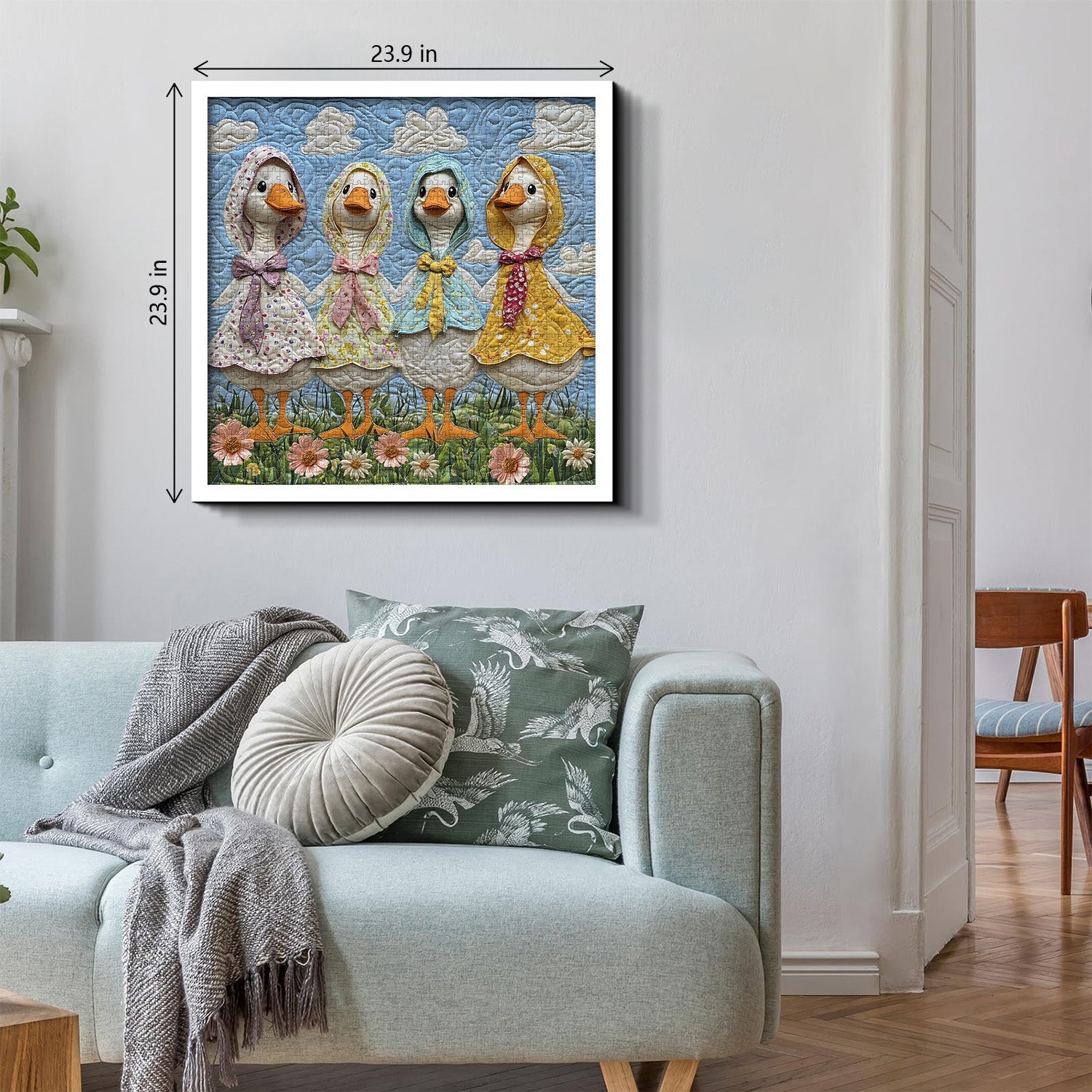 Patchwork Ducks Jigsaw Puzzle 1000 Pieces