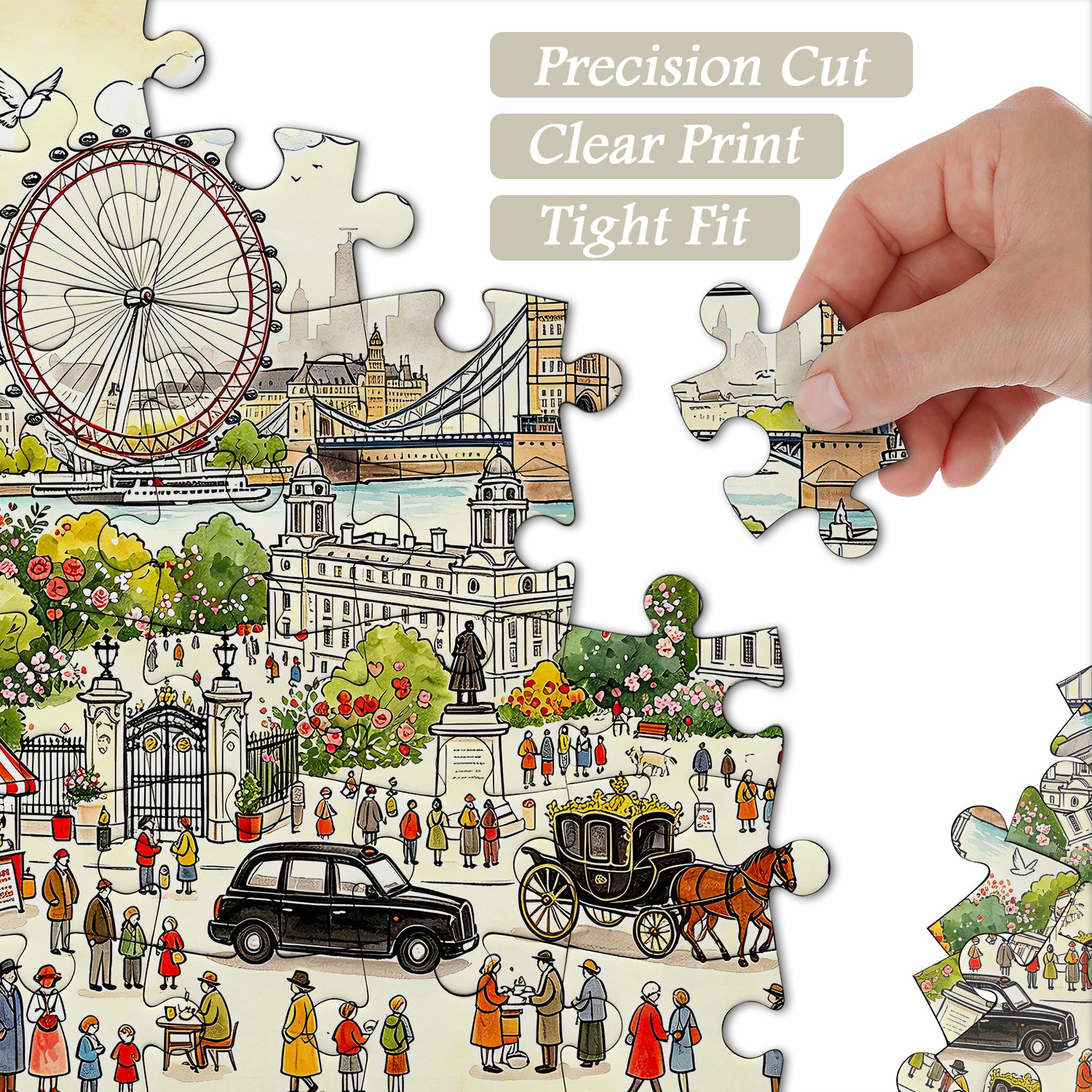 Puzzle panorama urbain 1000 pièces