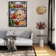 Refrigerator Food Party Jigsaw Puzzle 1000 Pieces