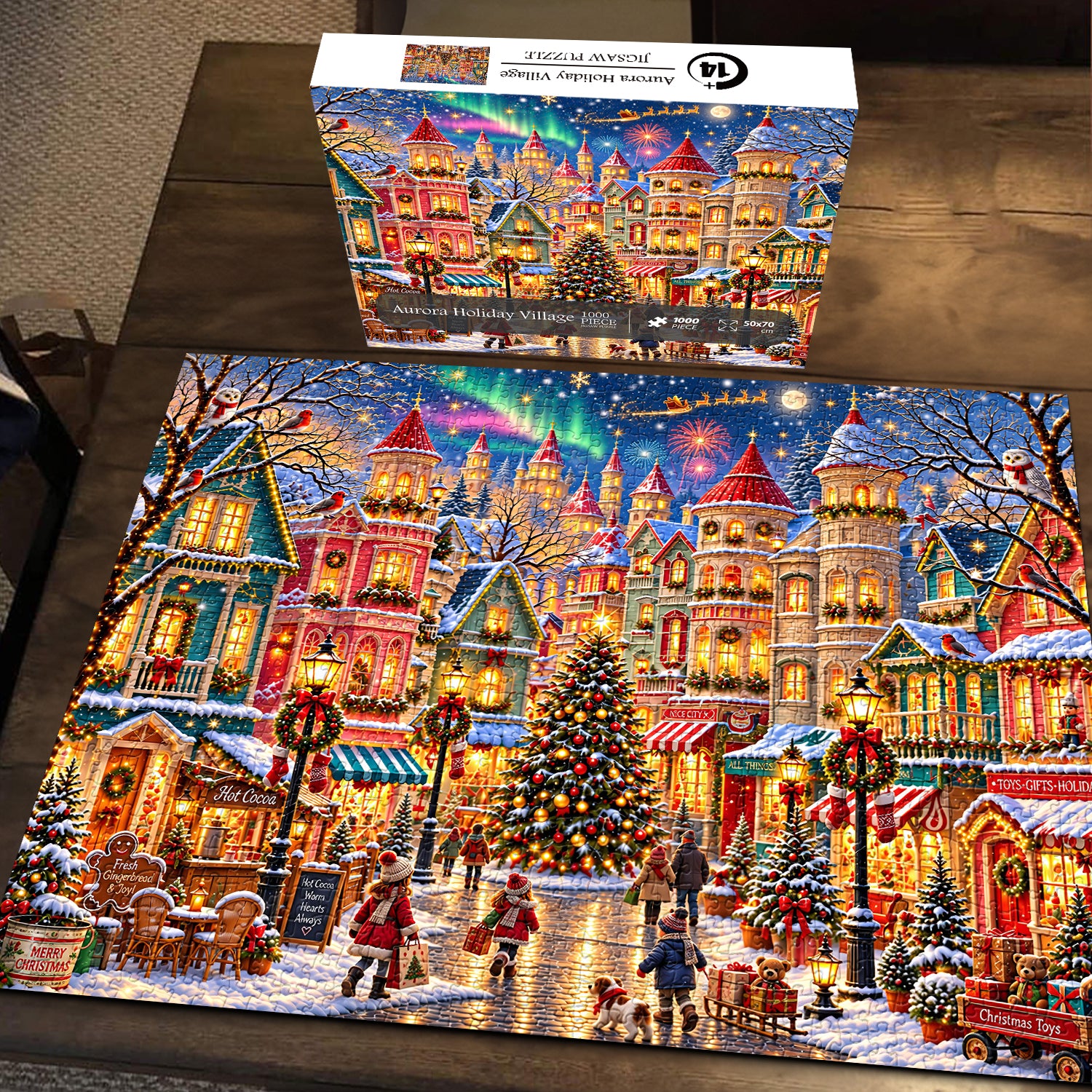 Aurora Holiday Village Jigsaw Puzzle 1000 Pieces