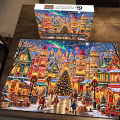 Aurora Holiday Village Jigsaw Puzzle 1000 Pieces