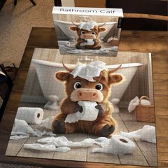 Bathroom Calf Jigsaw Puzzle 1000 Pieces