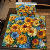 Blooming Sunflower Jigsaw Puzzle 1000 Pieces