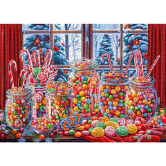 Bonbonglas-Puzzle 1000 Teile