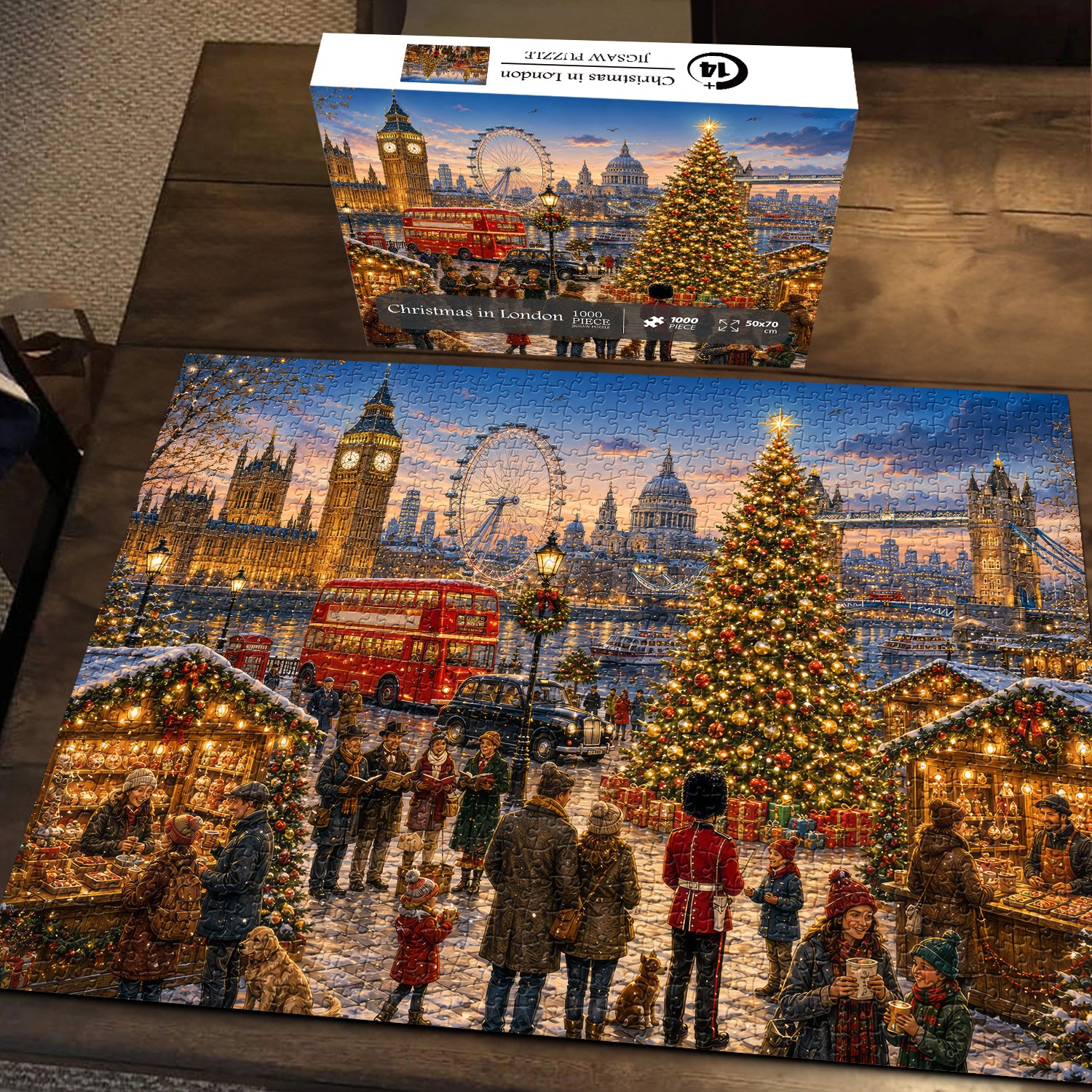 Christmas in London Jigsaw Puzzle 1000 Pieces