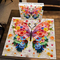 Puzzle Jigsaw 1000 Pièces Ailes Colorées