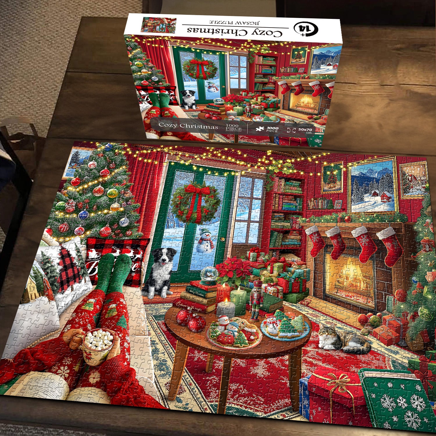 Cozy Christmas Jigsaw Puzzle 1000 Piece