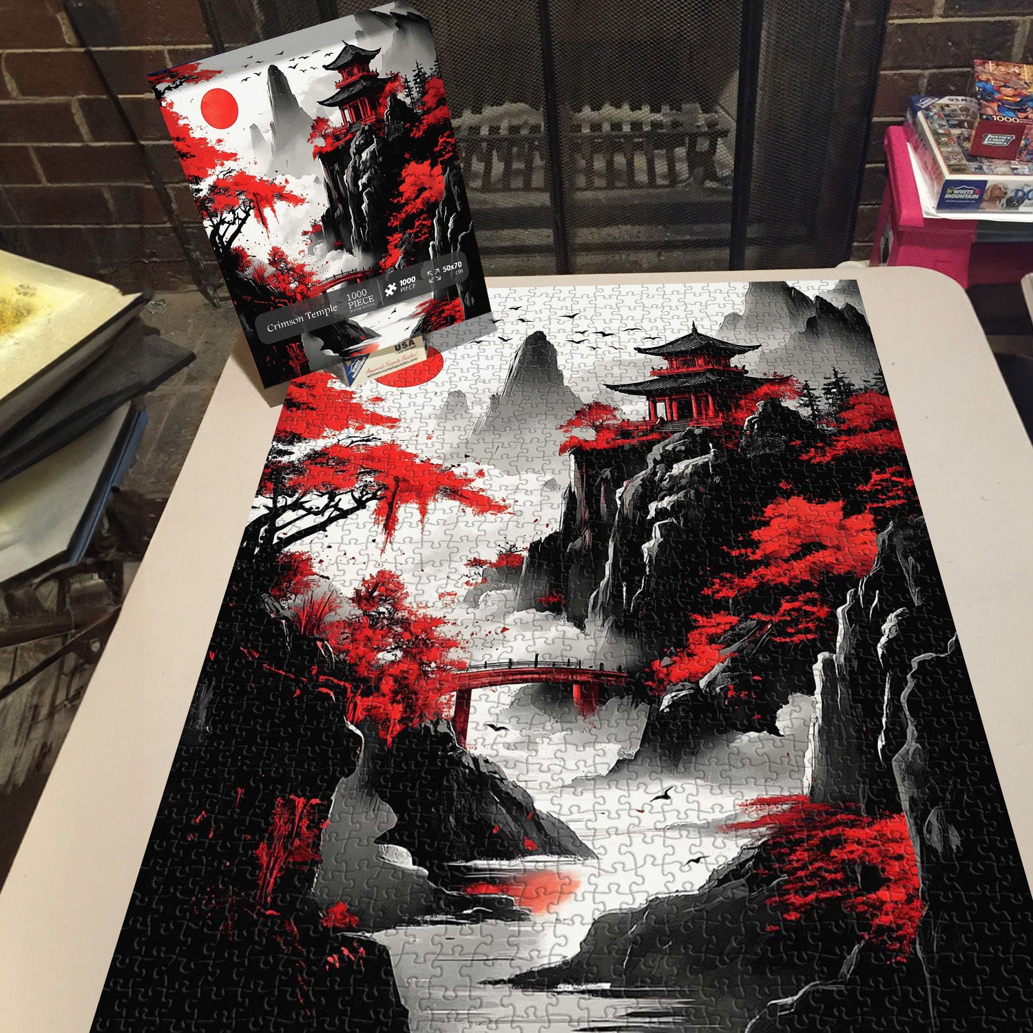 Crimson Temple Jigsaw Puzzle 1000 Pieces