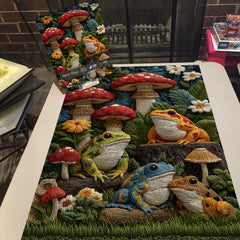 Fabric Frogs Jigsaw Puzzle 1000 Piece