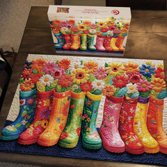Floral Boots Jigsaw Puzzle 1000 Piece