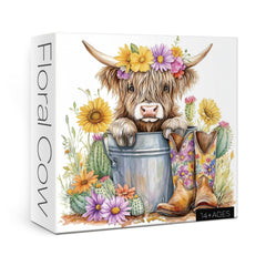 Floral Cow Jigsaw Puzzles 1000 Pieces