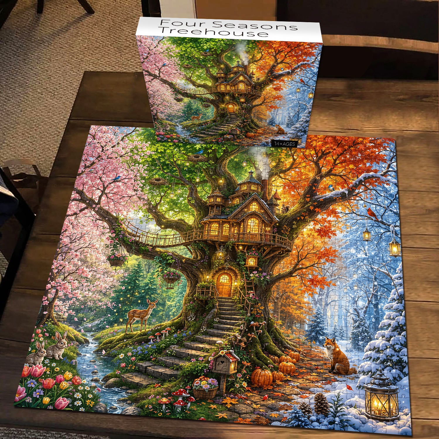 Four Seasons Treehouse Jigsaw Puzzle 1000 Pieces