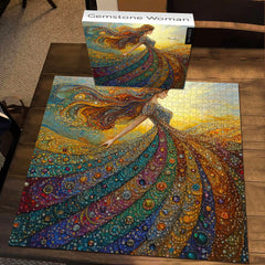 Gemstone Woman Jigsaw Puzzle 1000 Piece